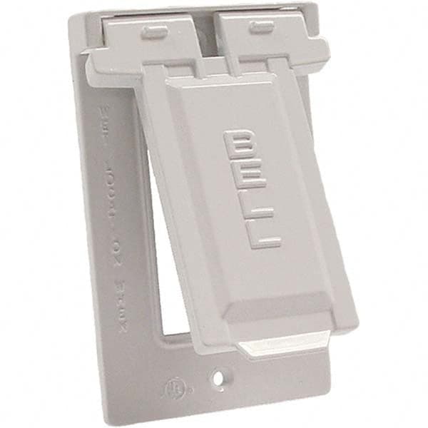 Hubbell-Raco - Weatherproof Box Covers Cover Shape: Rectangle Number of Holes in Outlet: 1 - Exact Tooling