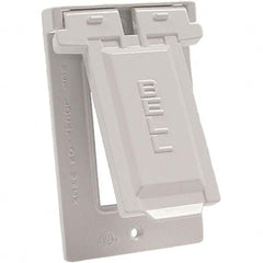 Hubbell-Raco - Weatherproof Box Covers Cover Shape: Rectangle Number of Holes in Outlet: 1 - Exact Tooling