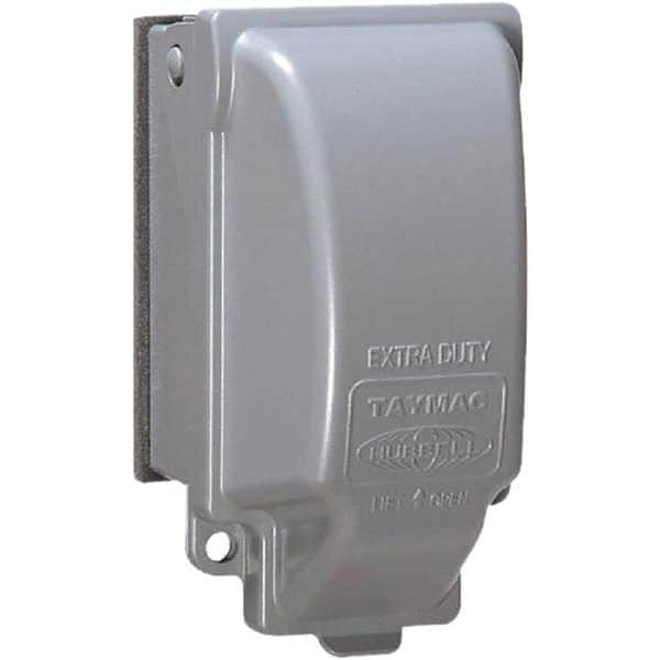 Hubbell-Raco - Weatherproof Box Covers Cover Shape: Rectangle Number of Holes in Outlet: 3 - Exact Tooling