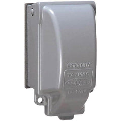 Hubbell-Raco - Weatherproof Box Covers Cover Shape: Rectangle Number of Holes in Outlet: 3 - Exact Tooling