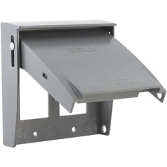 Hubbell-Raco - Weatherproof Box Covers Cover Shape: Rectangle Number of Holes in Outlet: 2 - Exact Tooling