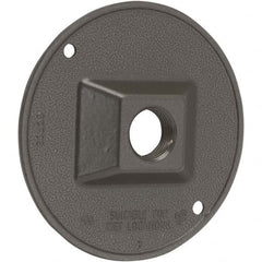 Hubbell-Raco - Weatherproof Box Covers Cover Shape: Round Number of Holes in Outlet: 1 - Exact Tooling