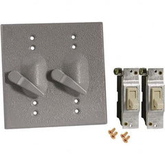 Hubbell-Raco - Weatherproof Box Covers Cover Shape: Rectangle Number of Holes in Outlet: 2 - Exact Tooling