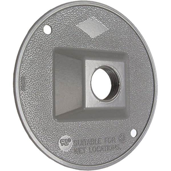 Hubbell-Raco - Weatherproof Box Covers Cover Shape: Round Number of Holes in Outlet: 1 - Exact Tooling
