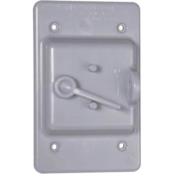 Hubbell-Raco - Weatherproof Box Covers Cover Shape: Rectangle Number of Holes in Outlet: 1 - Exact Tooling