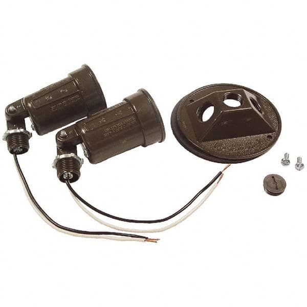 Hubbell-Raco - Weatherproof Box Covers Cover Shape: Round Number of Holes in Outlet: 3 - Exact Tooling