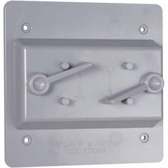 Hubbell-Raco - Weatherproof Box Covers Cover Shape: Rectangle Number of Holes in Outlet: 2 - Exact Tooling