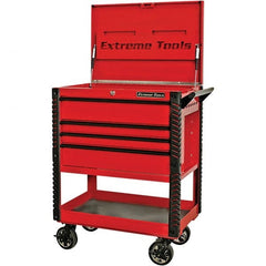 EXTREME TOOLS - Tool Storage Carts Type: Tool Cart Number of Drawers: 4 - Exact Tooling