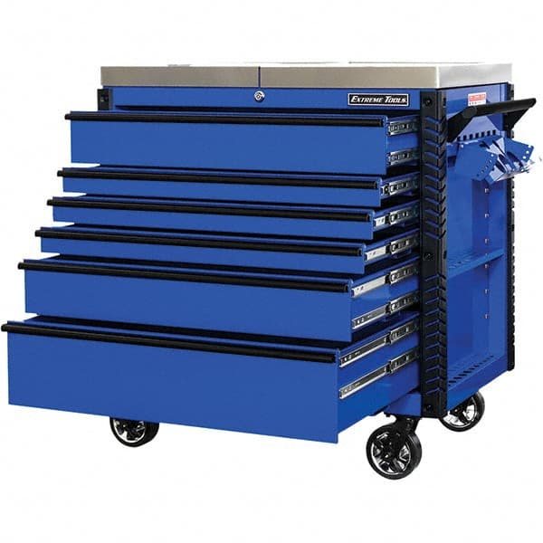EXTREME TOOLS - Tool Storage Carts Type: Tool Cart Number of Drawers: 6 - Exact Tooling