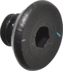 Value Collection - #2-56 UNC Hex Socket Drive, Flat Screw - Alloy Steel, Black Oxide Finish, Fully Threaded, 1/8" OAL - Exact Tooling