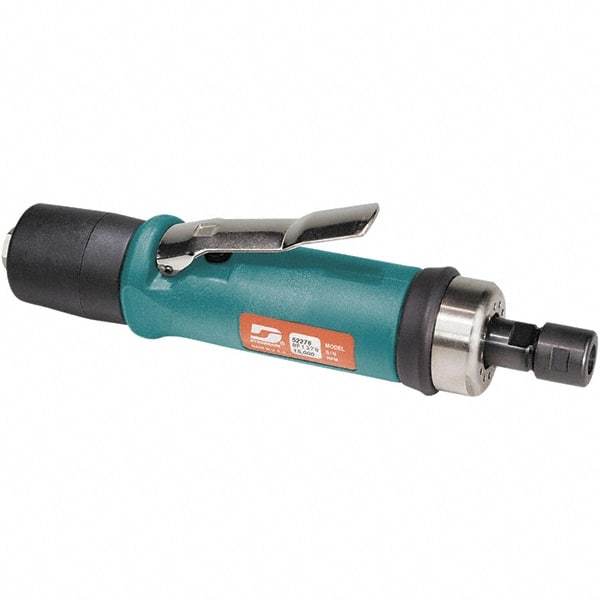 Dynabrade - 1/4" Collet, Straight Handle, Air Straight Die Grinder - 20,000 RPM, Rear Exhaust, 37 CFM, 0.7 hp, 90 psi, 1/4 NPT Inlet - Exact Tooling