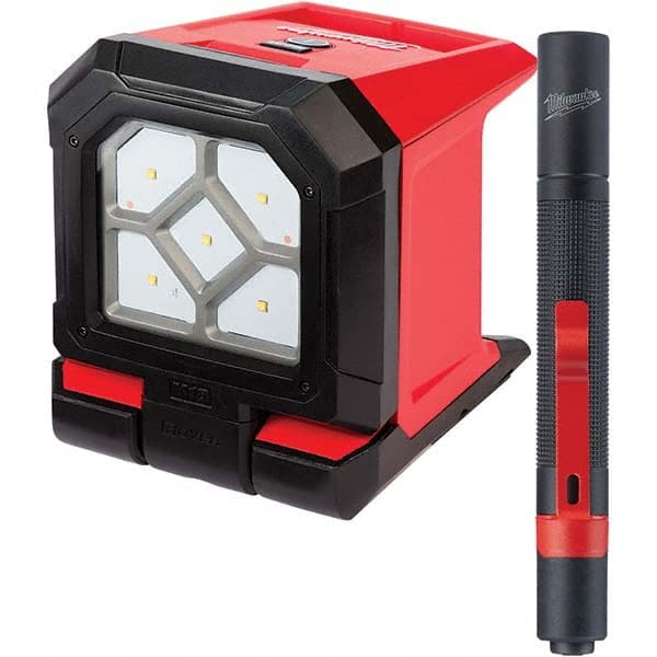 Milwaukee Tool - Cordless Work Lights Voltage: 18 Run Time: Up to 20 hours - Exact Tooling