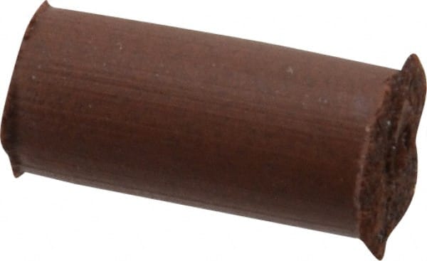 Cratex - 1/4" Max Diam x 1/2" Long, Cylinder, Rubberized Point - Fine Grade, Silicon Carbide, 1/16" Arbor Hole, Unmounted - Exact Tooling