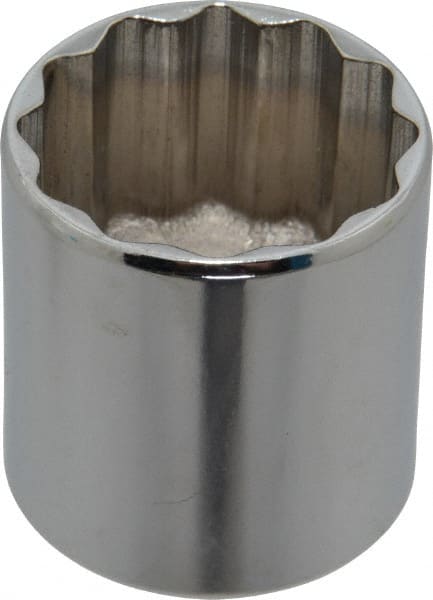 Proto - 1-5/16", 1/2" Drive, Standard Hand Socket - 12 Points, 1-55/64" OAL, Chrome Vanadium, Chrome Finish - Exact Tooling