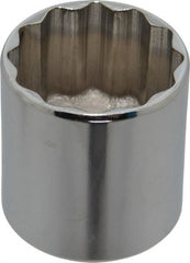 Proto - 1-5/16", 1/2" Drive, Standard Hand Socket - 12 Points, 1-55/64" OAL, Chrome Vanadium, Chrome Finish - Exact Tooling