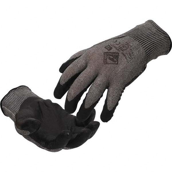 Tilsatec - Size XS (6), ANSI Cut Lvl A5, Puncture Lvl 3, Abrasion Lvl 4, Micro-Foam Nitrile Coated Cut & Puncture Resistant Gloves - Exact Tooling