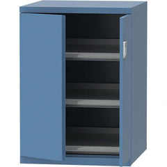 LISTA - 45 Compartment Bright Blue Steel Modular Storage Cabinet - Exact Tooling