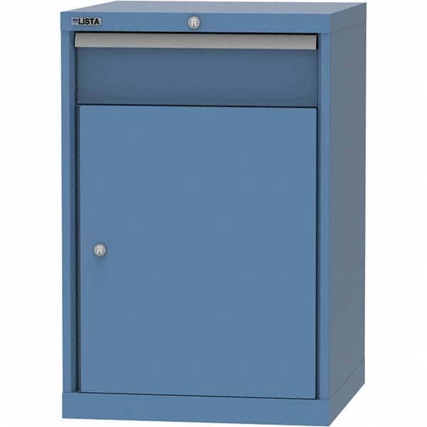 LISTA - 1 Drawer, 84 Compartment Bright Blue Steel Modular Storage Cabinet - Exact Tooling