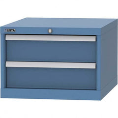 LISTA - 1 Drawer, 99 Compartment Bright Blue Steel Modular Storage Cabinet - Exact Tooling