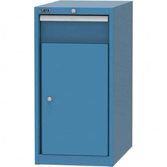 LISTA - 1 Drawer, 45 Compartment Bright Blue Steel Modular Storage Cabinet - Exact Tooling