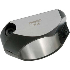 Techniks - Indexable Chamfer & Angle Face Mills; Cutting Diameter (mm): 170 ; Arbor Hole Diameter (mm): 100.00 ; Lead Angle: 45 ; Overall Height (Decimal Inch): 2.3600 ; Insert Compatibility: DCMT 43 ; Series: PinzBOHR - Exact Tooling