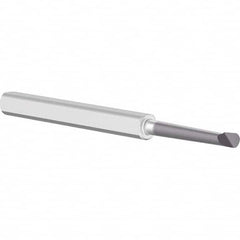 Criterion - 0.08" Min Bore Diam, 1/2" Max Bore Depth, 1/8" Shank Diam, Boring Bar - Exact Tooling