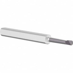 Criterion - 0.14" Min Bore Diam, 3/4" Max Bore Depth, 1/4" Shank Diam, Boring Bar - Exact Tooling