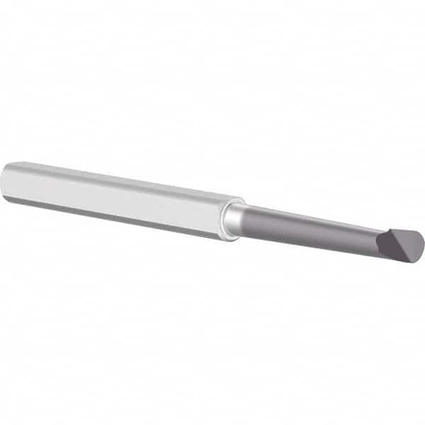 Criterion - 0.1" Min Bore Diam, 3/5" Max Bore Depth, 1/8" Shank Diam, Boring Bar - Exact Tooling