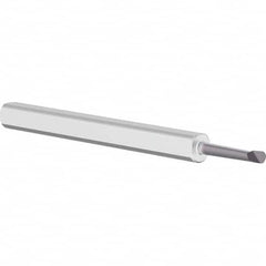 Criterion - 0.06" Min Bore Diam, 0.3" Max Bore Depth, 1/8" Shank Diam, Boring Bar - Exact Tooling