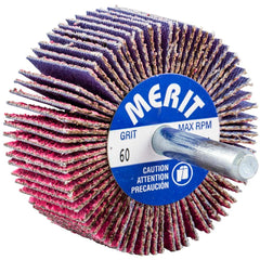 Merit Abrasives - Mounted Flap Wheels Abrasive Type: Coated Outside Diameter (Inch): 2 - Exact Tooling