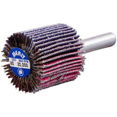 Merit Abrasives - Mounted Flap Wheels Abrasive Type: Coated Outside Diameter (Inch): 1 - Exact Tooling
