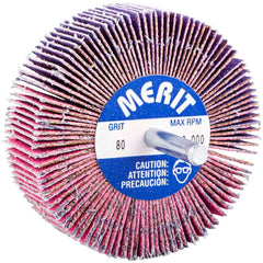 Merit Abrasives - Mounted Flap Wheels Abrasive Type: Coated Outside Diameter (Inch): 3 - Exact Tooling