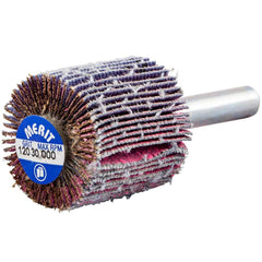 Merit Abrasives - Mounted Flap Wheels Abrasive Type: Coated Outside Diameter (Inch): 1 - Exact Tooling