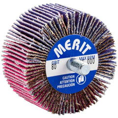 Merit Abrasives - 2 x 1" 80 Grit Ceramic Alumina Unmounted Flap Wheel - Exact Tooling