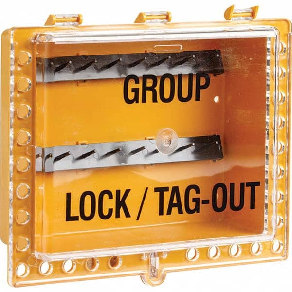 Brady - Group Lockout Boxes Portable or Wall Mount: Portable Maximum Number of Padlocks: 27 - Exact Tooling