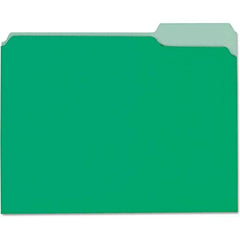 UNIVERSAL - File Folders, Expansion Folders & Hanging Files Folder/File Type: File Folders with Top Tab Color: Green - Exact Tooling