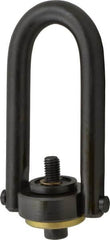 Jergens - 2,500 Lb Load Capacity Safety Engineered Center Pull Hoist Ring - 28 Ft/Lb Torque, 1/2 - 13 Thread, Alloy Steel - Exact Tooling
