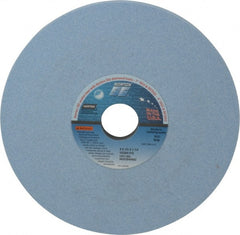 Norton - 8" Diam x 1-1/4" Hole x 1/2" Thick, I Hardness, 60 Grit Surface Grinding Wheel - Ceramic, Type 1, Medium Grade, 3,600 Max RPM, Vitrified Bond, No Recess - Exact Tooling