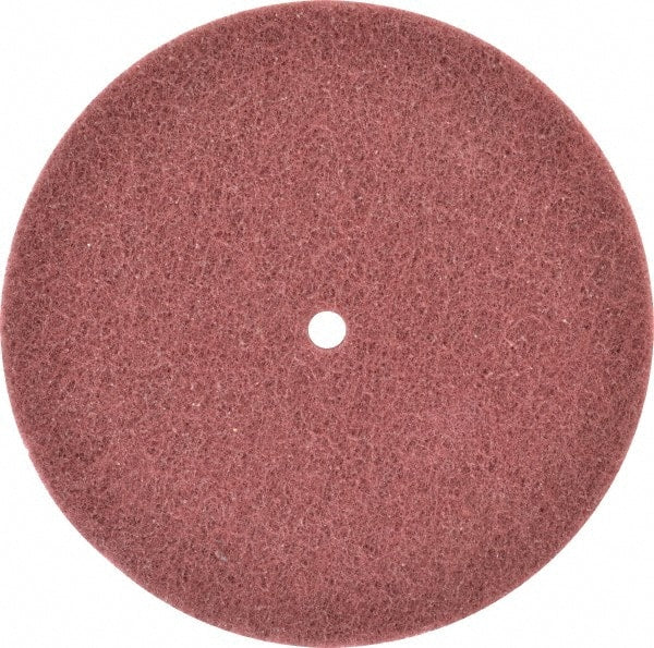 Norton - 8" Very Fine Grade Deburring Disc - 1/2" Center Hole, Arbor Connection, 3,000 Max RPM - Exact Tooling