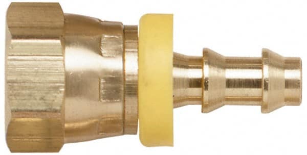 Coilhose Pneumatics - 1/4 Female NPT Pneumatic Hose Swivel Fitting - 1/4" ID, Nickle Plated Brass - Exact Tooling