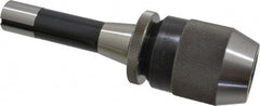 Albrecht - R8, 1/8 to 5/8" Capacity, Steel Integral Shank Drill Chuck - Keyless, Taper Shank, 2-1/4" Sleeve Diam, 3-7/16" Open Length - Exact Tooling