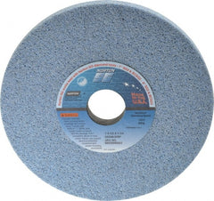 Norton - 7" Diam x 1-1/4" Hole x 1/2" Thick, I Hardness, 46 Grit Surface Grinding Wheel - Ceramic, Type 1, Coarse Grade, 3,600 Max RPM, Vitrified Bond, No Recess - Exact Tooling