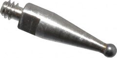 Mitutoyo - 1mm Ball Diam, Steel, Ball Test Indicator Contact Point - 8.5mm Contact Point Length, Use with Mitutoyo 513 Series Dial Test Indicators - Exact Tooling