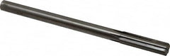 Made in USA - 0.614" Carbide-Tipped 6 Flute Chucking Reamer - Straight Flute, 9/16" Straight Shank, 2-1/4" Flute Length, 9" OAL - Exact Tooling