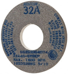 Norton - 14" Diam x 5" Hole x 1" Thick, G Hardness, 46 Grit Surface Grinding Wheel - Aluminum Oxide, Type 1, Coarse Grade, 1,800 Max RPM, Vitrified Bond, No Recess - Exact Tooling