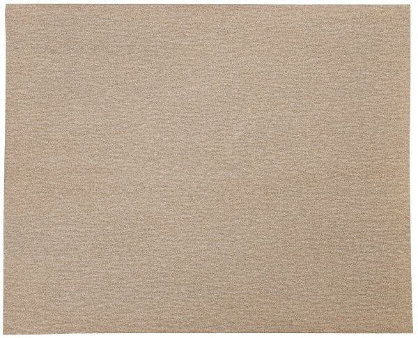 Norton - 220 Grit, Aluminum Oxide Sanding Sheet - 11" Long x 9" Wide, Very Fine Grade, A Weighted Paper Backing - Exact Tooling