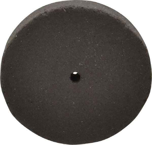Cratex - 1" Diam x 1/16" Hole x 1/8" Thick, Surface Grinding Wheel - Silicon Carbide, Medium Grade, 25,000 Max RPM, Rubber Bond, No Recess - Exact Tooling