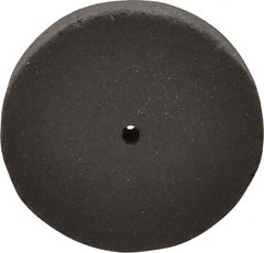 Cratex - 1" Diam x 1/16" Hole x 1/8" Thick, Surface Grinding Wheel - Silicon Carbide, Medium Grade, 25,000 Max RPM, Rubber Bond, No Recess - Exact Tooling