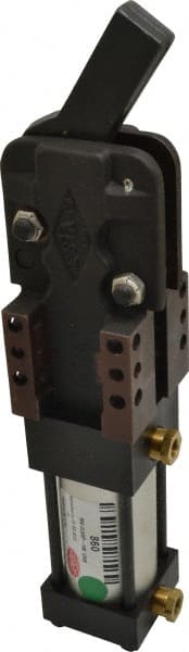 De-Sta-Co - 3,000 Lb Inner Hold Capacity, Vert Mount, Air Power Hold-Down Toggle Clamp - 3/8 NPT Port, 180° Bar Opening - Exact Tooling