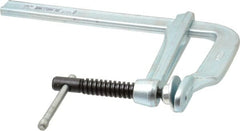 Bessey - 5-1/2" Deep Throat, 8" Max Capacity, Standard Sliding Arm Clamp - 1,320 Lb Clamping Pressure, 0.7" Spindle Diam - Exact Tooling